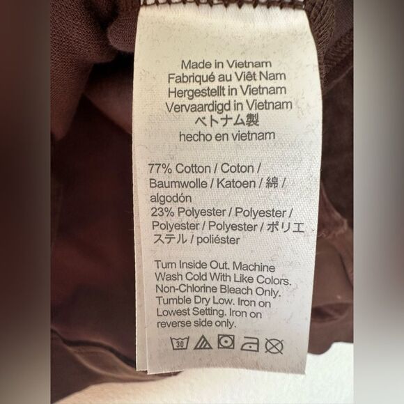 NWT**  J. Crew Velour Crewneck Sweatshirt Deep Chocolate Size M - Picture 7 of 7